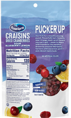 Ocean Spray Craisins Sour Blueberry Lemon 6oz - 6 OZ - Image 5