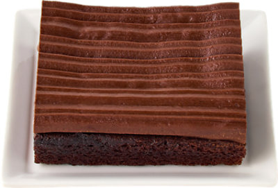 Ready Made Fudge Iced Cake Slice Ready2Eat - Each - Image 1
