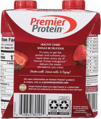 Premier Protein Indulgence Choc Straw 4ct-11fz - 4-11FZ - Image 5