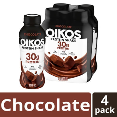 Oikos Rtd Protein Shakes Chocolate - 4-12 FZ - Image 1