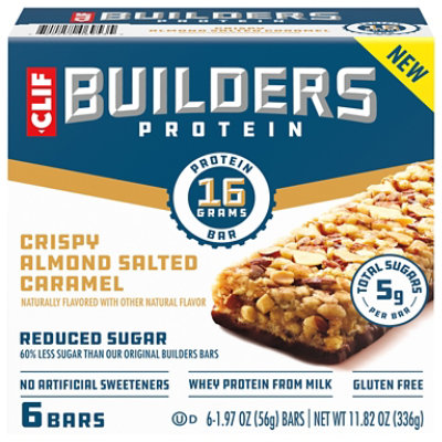 Clif Builders Crspy Almd Sltd Caramel Ls - 11.82OZ - Image 2