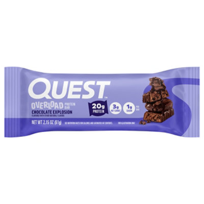 Quest Overload Bars Chocolate Explosion 2.15 Oz - 2.15 OZ - Image 2