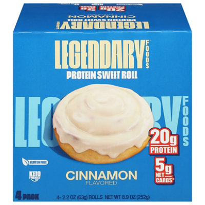 Legendary Foods Protein Sweet Roll - Cinnamon 4 Pk