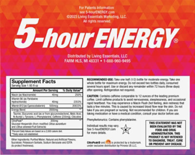 5 Hour Energy Pre Workout Citrus Boost 6-1.93fz - 6-1.93F - Image 4