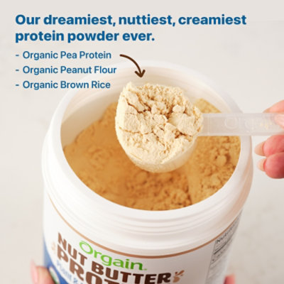 Orgain Justins Vanilla Almond Butter Protein Powder - 13.28OZ - Image 4