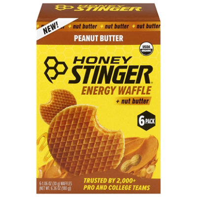 Honey Stinger Peanut Butter Waffle 6-1.06 Oz - 6-1.06 OZ - Image 2