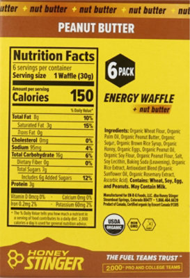 Honey Stinger Peanut Butter Waffle 6-1.06 Oz - 6-1.06 OZ - Image 5