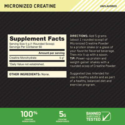 On Micronized Creatine Unflavored - 300 GR - Image 2