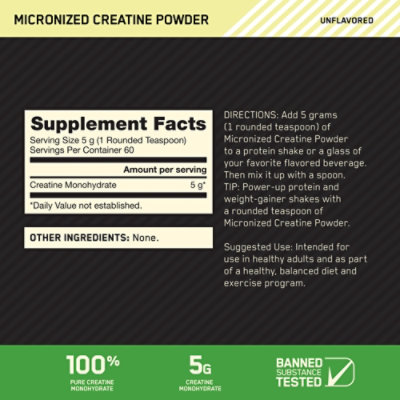On Micronized Creatine Unflavored - 300 GR - Image 2
