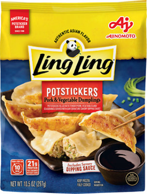 Ling Ling Potstickers Pork & Vegetable Dumplings Bag 10.5 Oz - 10.5 OZ - Image 1