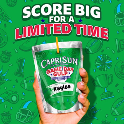 Capri Sun Game Day Gulp Apple & Raspberry Flavored Juice Beverage, 10 Ct Box, 6 Fl Oz Pouches - 60 FZ - Image 3