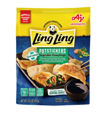 Ling Ling Potstickers Vegetable Dumplings Bag 10.5 Oz - 10.5 OZ - Image 1