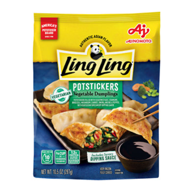 Ling Ling Potstickers Vegetable Dumplings Bag 10.5 Oz - 10.5 OZ - Image 1