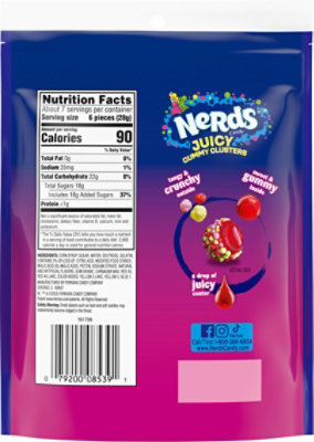 Nerds Juicy Gummy Clusters Sub 7.15z - 7.15 OZ - Image 5