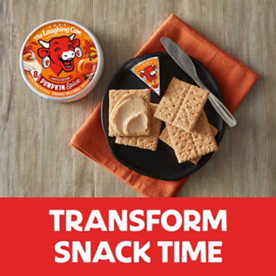 The Laughing Cow Creamy Pumpkin Spice Flavor Spreadable Cheese Wedges - 8 - 5.4 Oz - Image 4