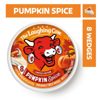 The Laughing Cow Creamy Pumpkin Spice Flavor Spreadable Cheese Wedges - 8 - 5.4 Oz - Image 1