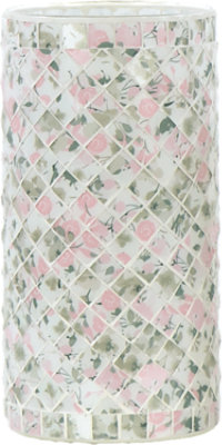 Overjoyed Boutique Mosaic Cylinder Sm Sage - EA - Image 1