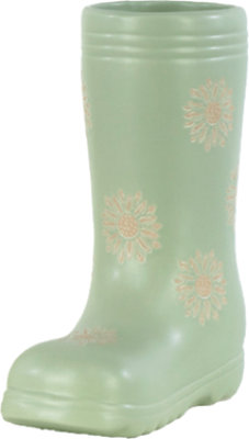 Overjoyed Boutique Boot Vase Sm Green - EA - Image 1
