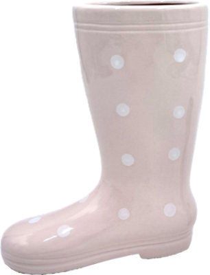 Overjoyed Boutique Boot Vase Sm Pink - EA - Image 1