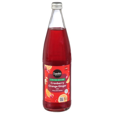 Signature Select Cranberry Orange Ginger Italian Soda 750ml - 750 ML - Image 2
