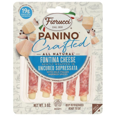 Fiorucci All Natural Uncured Sopressata & Fontina Crafted Panino - 3 OZ - Image 2