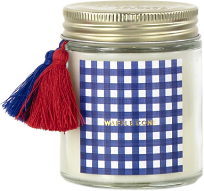 Overjoyed Boutique Patriotic Candle Waffle Cone - Each - Image 1