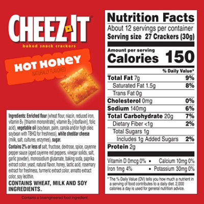 Cheez It Hot Honey 12.4oz - 12.4 OZ - Image 6