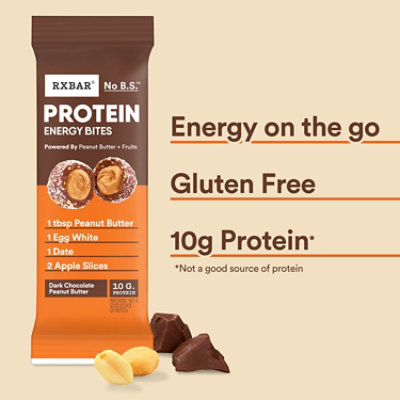 RXBAR Dark Chocolate Peanut Butter Protein Energy Bites - 10-8.8 Oz - Image 2