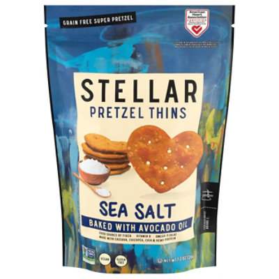 Stellar Pretzel Thins Sea Salt 7.2oz - 7.2 OZ - Image 1