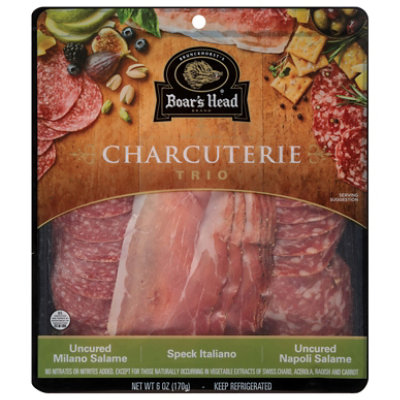 Boars Head Charcuterie Speck Salami Trio - 6 OZ - Image 1