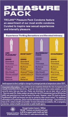 Trojan Condoms Pleasure Pack 12ct - 12 CT - Image 3