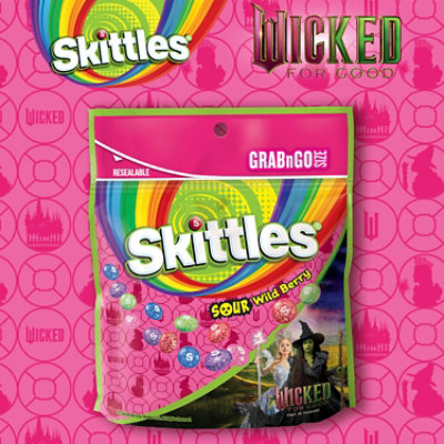 Skittles Limited Edition Wicked For Good Sour Wild Berry Candy - 7.2 Oz - Image 3
