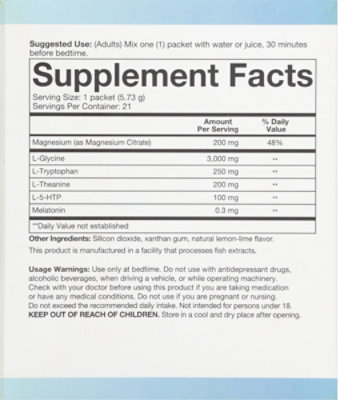 Youtheory Sleep Nighttime Powder Advanced Packet Lemon-lime 21ct - 21 CT - Image 4