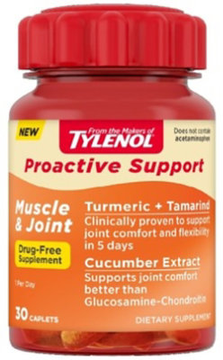 Tylenol Proactive Support Muscle & Joint Caplets 30ct - 30 CT - Image 1