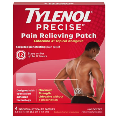 Tylenol Precise Pain Relieving Patch 4ct - 4 CT - Image 2