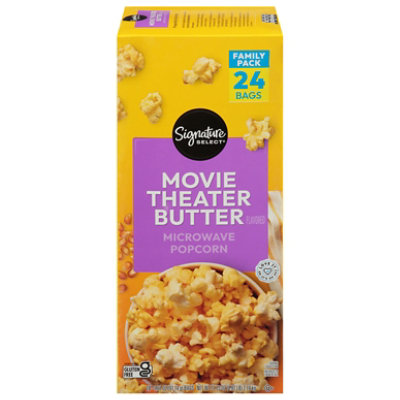 Signature Select Popcorn Microwave Movie Theater Butter 24-3.21 Oz - 24-3.21 OZ