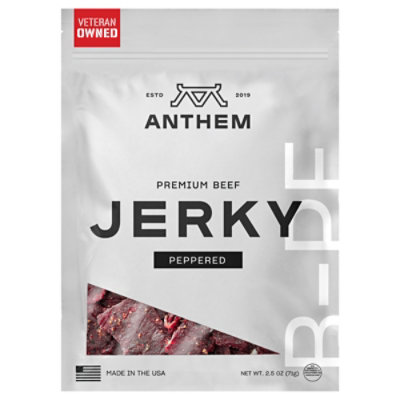 Anthem Beef Jerky Peppered 2.5oz - 2.5 OZ - Image 2