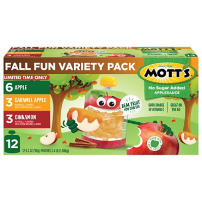 Motts As 3flv Vp Ns Pch 12pk Fall Motts 3.2oz - 38.4 OZ - Image 2