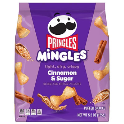 Pringles Mingles Puffed Snacks Cinnamon and Sugar Sweet Snacks - 5.5 OZ - Image 1
