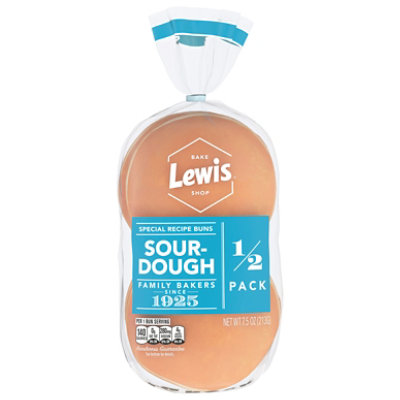 Lewis Bake Shop Sourdough Half Pack Burger Buns - 7.5 OZ - Image 3