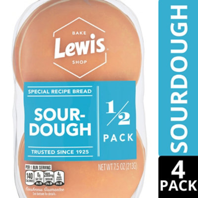Lewis Bake Shop Sourdough Half Pack Burger Buns - 7.5 OZ - Image 2
