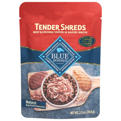 Blue Buffalo Shreds Beef & Chicken Natural Wet Dog Foo - 2.5 OZ - Image 2