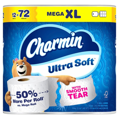 Charmin Soft 12 Mega Roll Xl - 12 RL - Image 1
