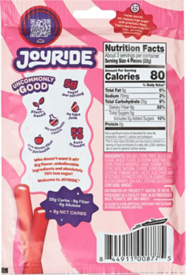 Joyride Ropes Cherry Berry Low Sugar - 3.5 OZ - Image 5
