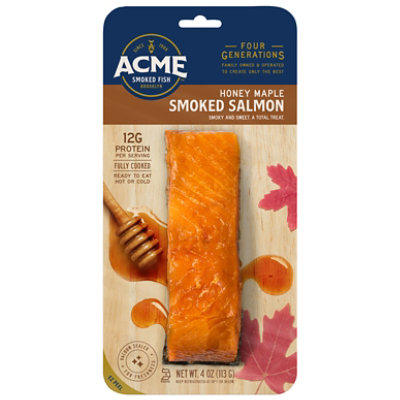 Acme Honey Maple Smoked Salmon 4 Oz - 4 OZ - Image 1