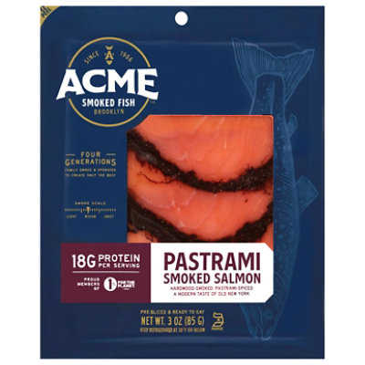 Acme Smoked Pastrami Spiced Salmon 3 Oz - 3 OZ - Image 2