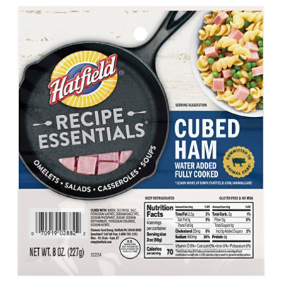 Hatfield Cubed Cooked Ham - 8 OZ - Image 2