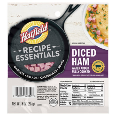 Hatfield Diced Cooked Ham 8 Oz - 8 OZ - Image 2