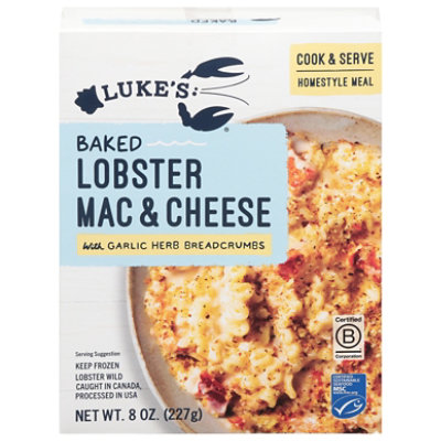 Luke's Lobster Mac & Cheese W/garlic Herb Breadcrumbs 8oz - 8 OZ - Image 1