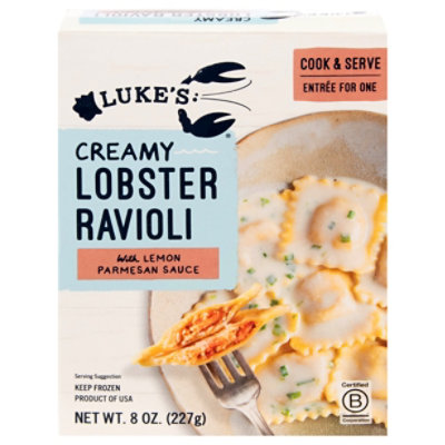 Luke's Lobster Ravioli W/lemon Parmesan Cream Sauce 8oz - 8 OZ - Image 2
